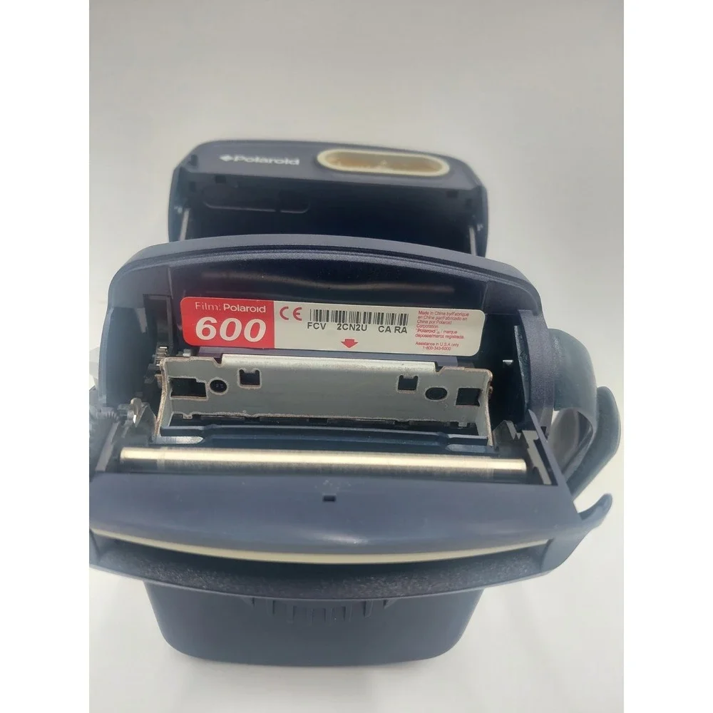 Vtg 90's Polaroid One Step Auto Focus Instant 600 Film Camera Blue Untested